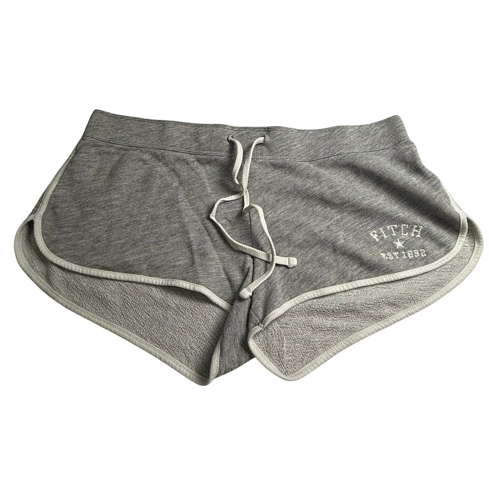 Abercrombie & Fitch Shorts Womens Medium Grey Sweat Booty Y2k Beach Low Rise